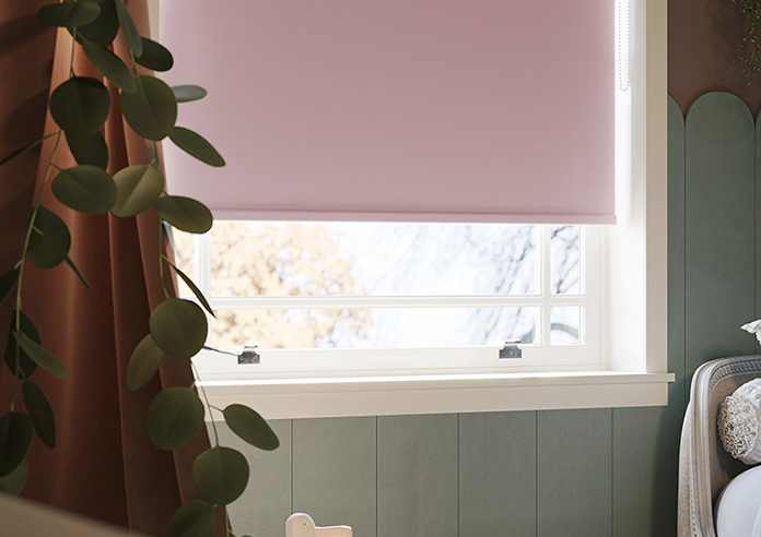 Trinity (Blackout), Soft Pink - Roller Blind - Image 5